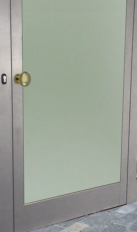 Maniglia su rosetta tonda SAGUATTI  400/60LQ in ottone oro lucido, 2 pezzi