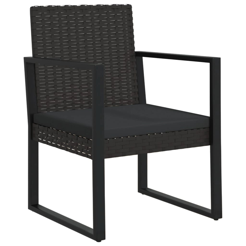 Poltrona da Giardino con Cuscino Nero in Polyrattancod mxl 118649