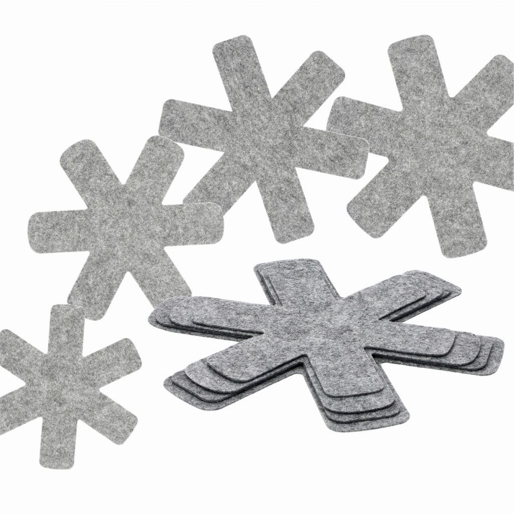 Divisori in feltro KADAX per pentole, padelle e padelle, set da 4
