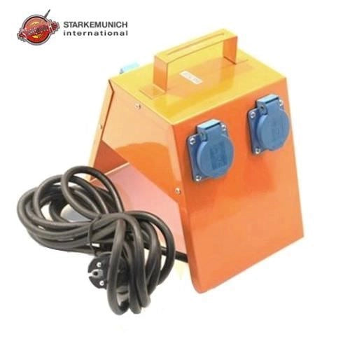 MOLTIPLICATORE MULTI PRESA DA LAVORO CANTIERE 4 PRESE SCHUKO + 5 METRI DI CAVO
