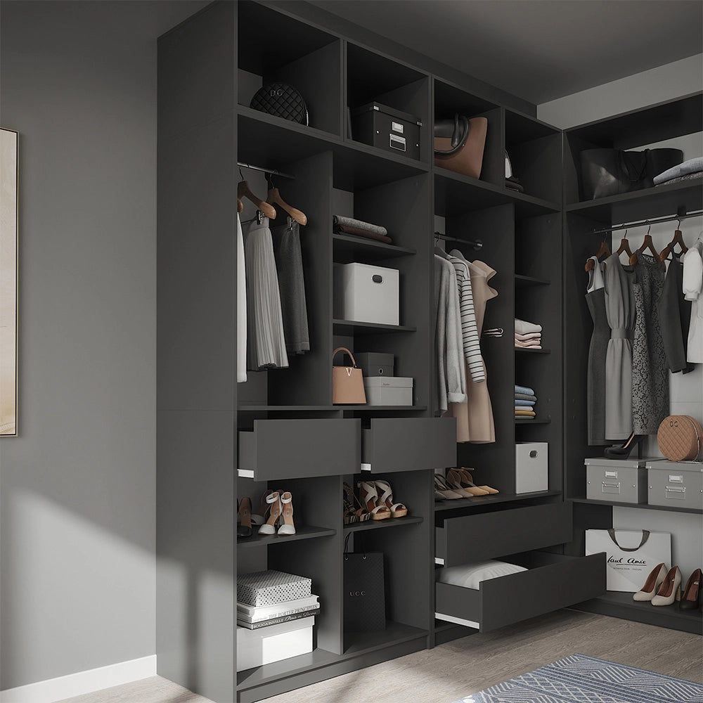 Armadio Elmo Antracite 50 x 40 cm Set di 3 Vicco