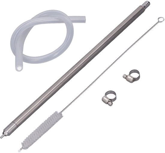 Congelatore per bottiglie 35,2 cm - Acciaio inossidabile - Stuzzicadenti per bottiglie - Valvola di chiusura - Spazzola di pulizia - Valvola di scarico rimovibile - Macchina per bottiglie