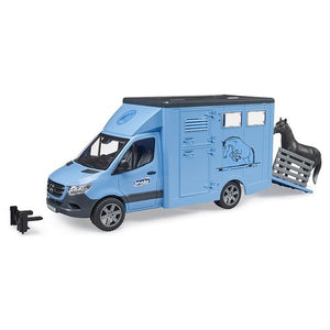 Mezzo stradale bruder 02674 mercedes sprinter furgone con cavallo 1:16