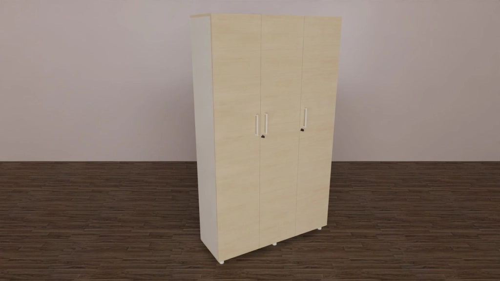 Libreria contenitore per archivio documenti a 3 ante cm. 120x40x198,8h
