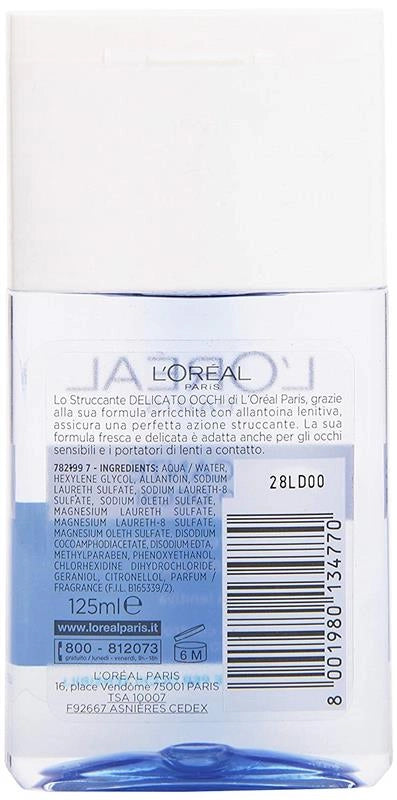 L'OREAL STRUCCANTE DELICATO PER OCCHI IN FORMATO DA 125 ML
