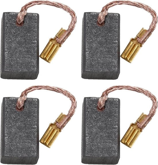Set di pennelli a spazzola compatibile con Bosch GWS 17-125 CIE - 2 Paia - Accessori per strumenti elettrici - Funzione di arresto automatico - 6x10x17mm