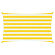 Vela Parasole | Telo Ombra | Vela da ombra solare Giallo e Bianco 5 x 3 m