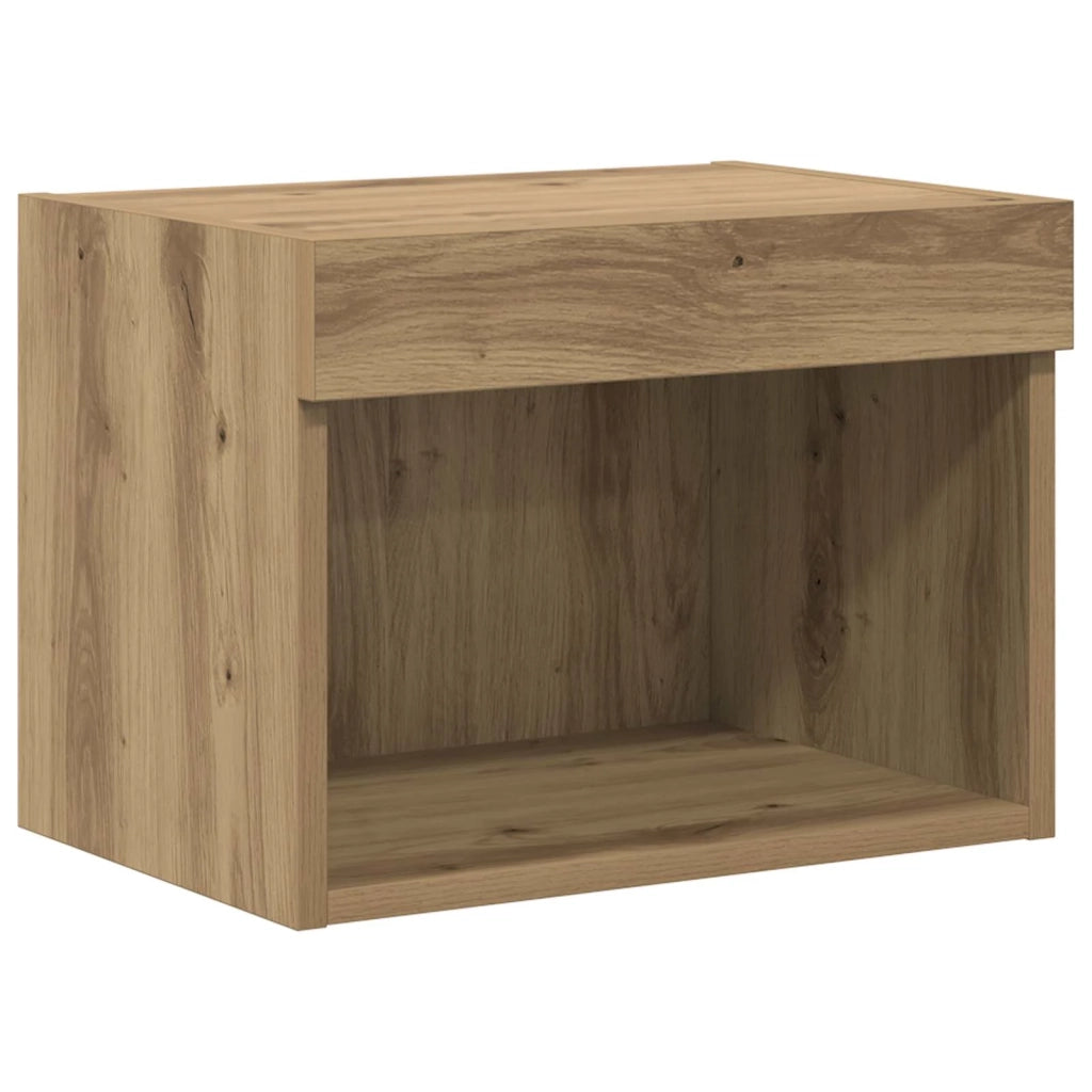 Mobile Porta TV con LED 5 pz-Credenza per TV Rovere artigianale 251092