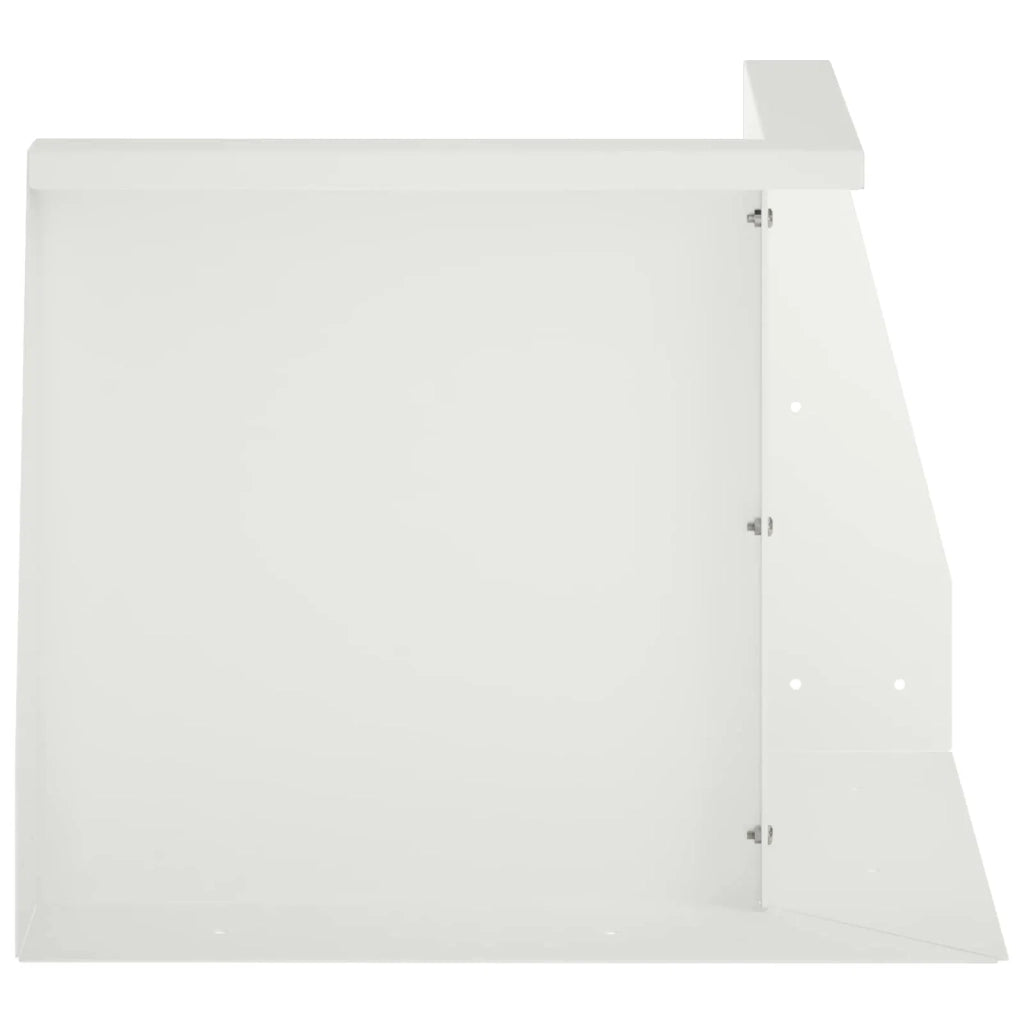Muro di contenimento 2 pz 50 x 50 x 50 cm Acciaio Bianco 8015188