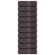 Asciugamani Ospiti 10 pz Antracite 30x50cm 360 g/mÂ² 100% Cotone