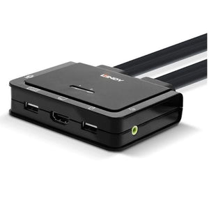 Lindy 42345 switch per keyboard-video-mouse (kvm) montaggio rack nero