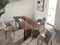 Sedia in tessuto grigio