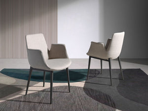 Sedia in tessuto grigio