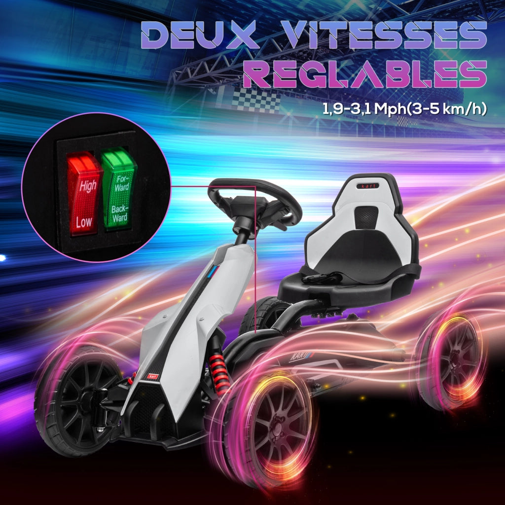 Auto elettrica per bambini 12V ¨C Minimal ¨C bianco