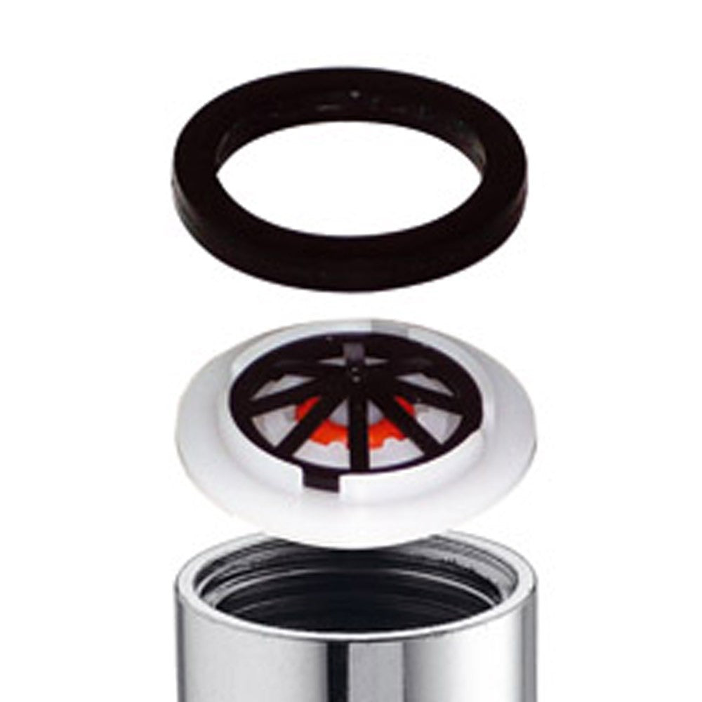 Raccordo in ottone per doccia-soffione con limitatore 8 lt/min