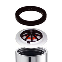 Raccordo in ottone per doccia-soffione con limitatore 8 lt/min