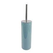 Trade Shop - Portascopino Porta Scopino Con Scopettino Wc Bagno Verde Petrolio Silver 69484 -