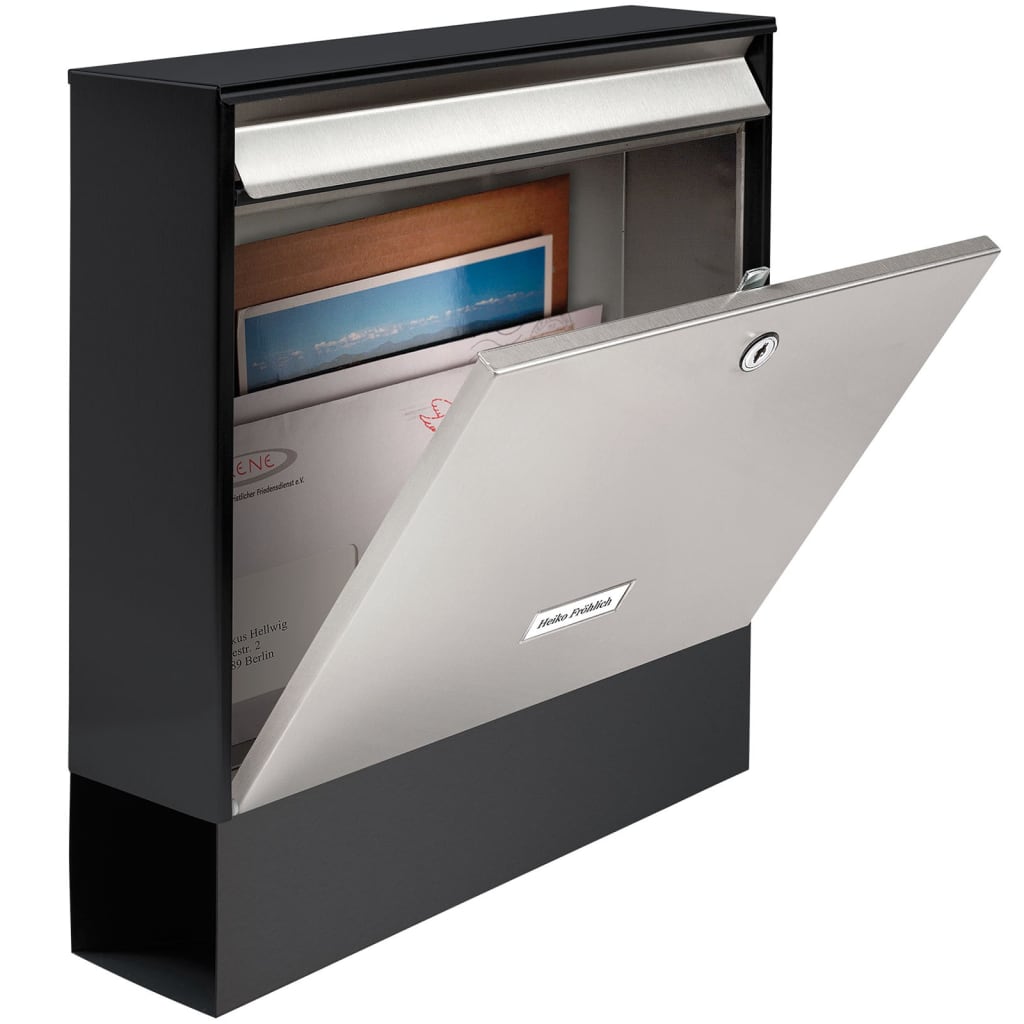 BURG-WÄCHTER Cassetta Postale Oxford-Set in Acciaio Inox Argento 424059