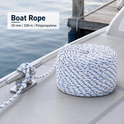 Boat Rope, White, 10 Mm, 100 M, Polypropylene