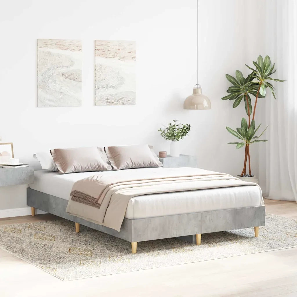 Struttura del letto Grigio cemento 193 x 123 x 25 cm 861078