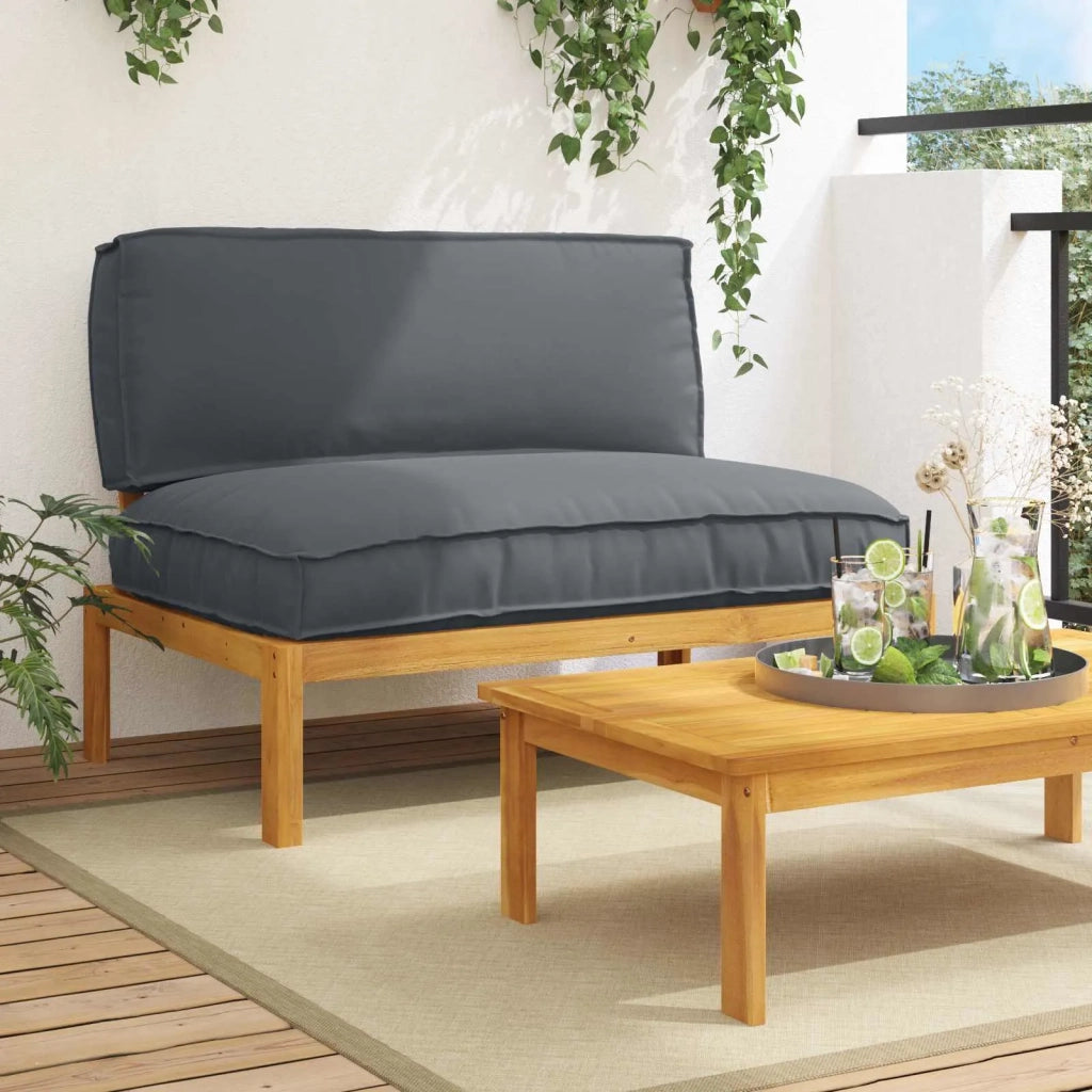 Set di divani con cuscino Antracite 120 x 92 x 69 cm