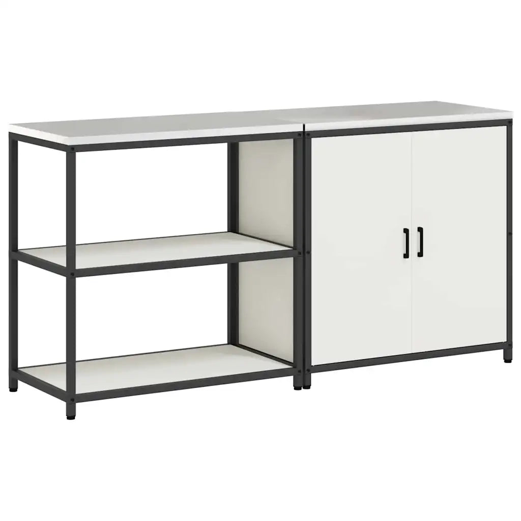 Set di Stoccaggio per Cucina con lo scaffale 2 pcs Bianco 3392653