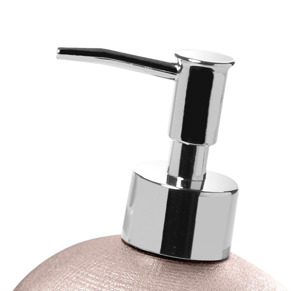 Dispenser serie glitter in ceramica rosa ramato