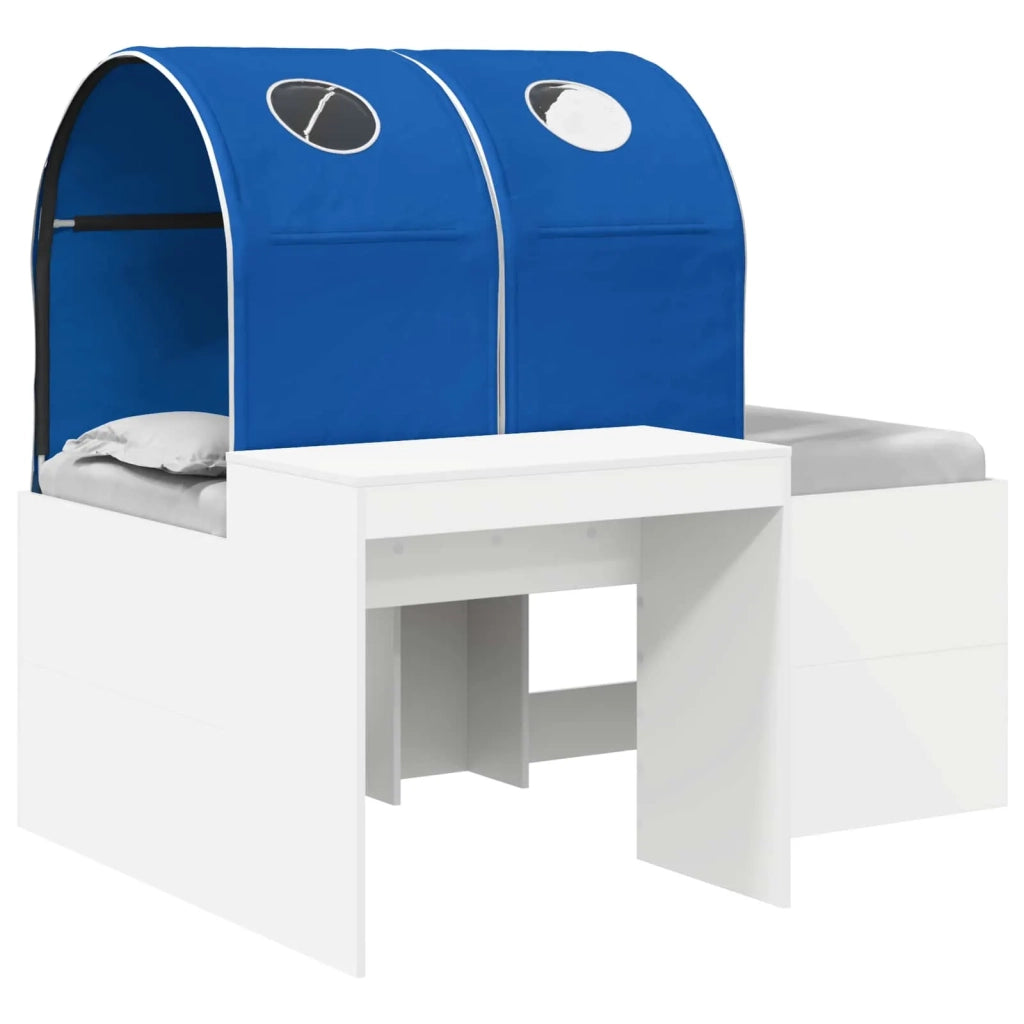 Letto con Tunnel 4 pcs Rovere Artigianale e Blu
