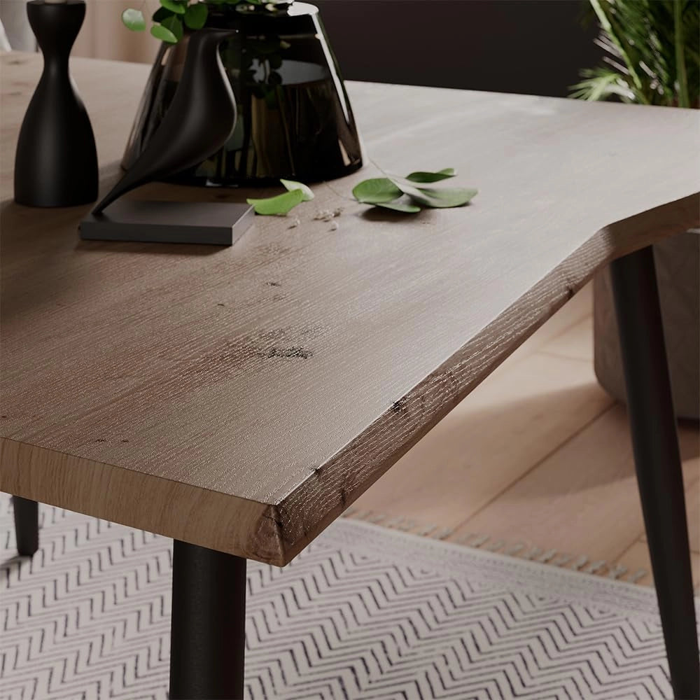 Tavolino da caffè Yan, Artigiano, 80 x 80 cm, con ripiano per un utilizzo versatile negli ambienti domestici
