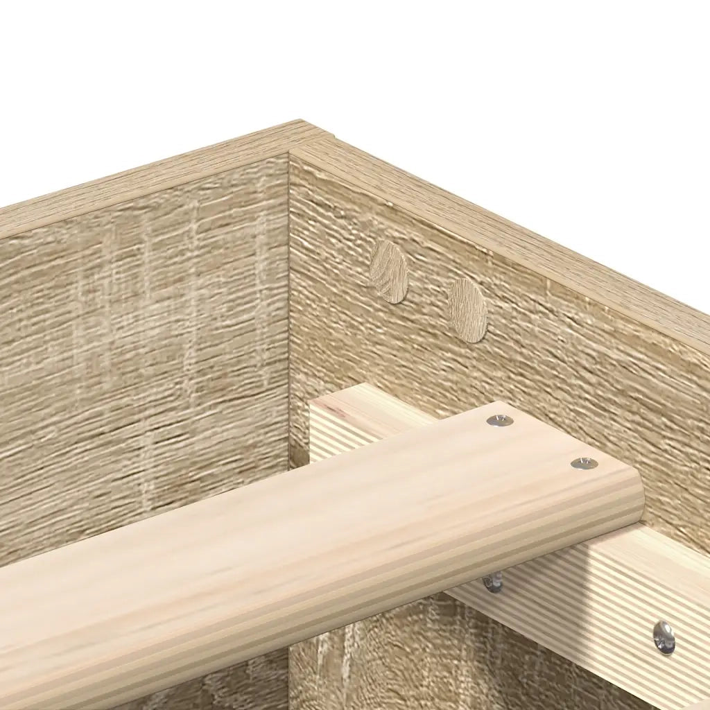 Giroletto senza Materasso Rovere Sonoma 100x200cm in Truciolato