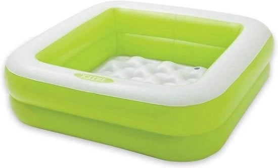 Bambino Piscina Opzionale Quadrata per Bambini 86x86x25 cm - Rosa Limo Verde - 1 pezzo Bambino Piscina
