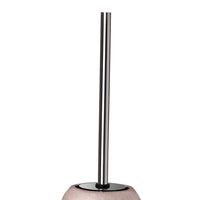 Porta scopino serie glitter in ceramica rosa ramato