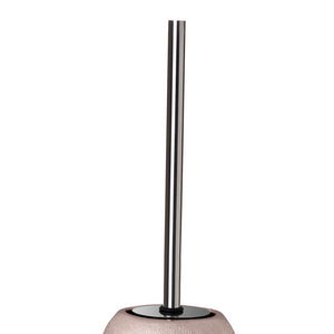 Porta scopino serie glitter in ceramica rosa ramato