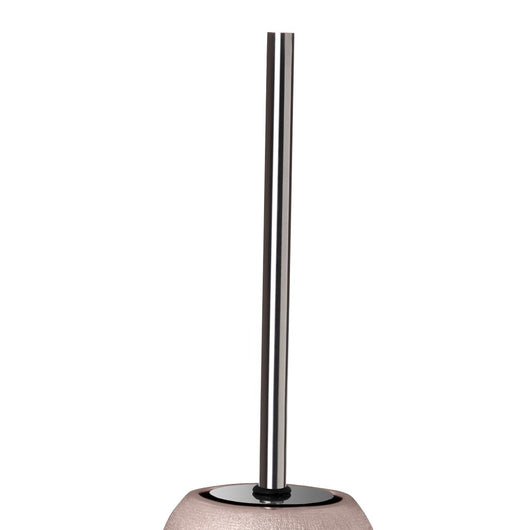 Porta scopino serie glitter in ceramica rosa ramato