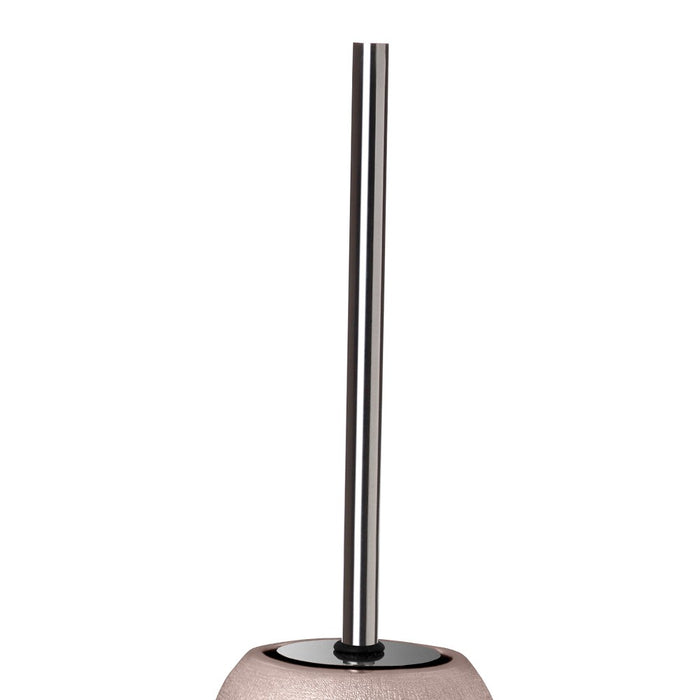 Porta scopino serie glitter in ceramica rosa ramato