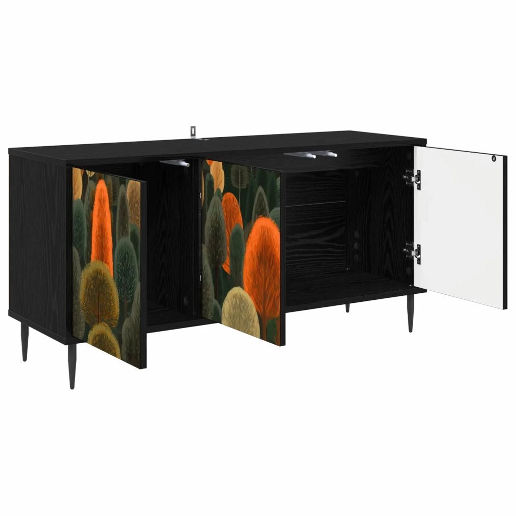 Mobile TV ZAANDAM 102 x 33 x 51 cm Rovere Nero 8007100