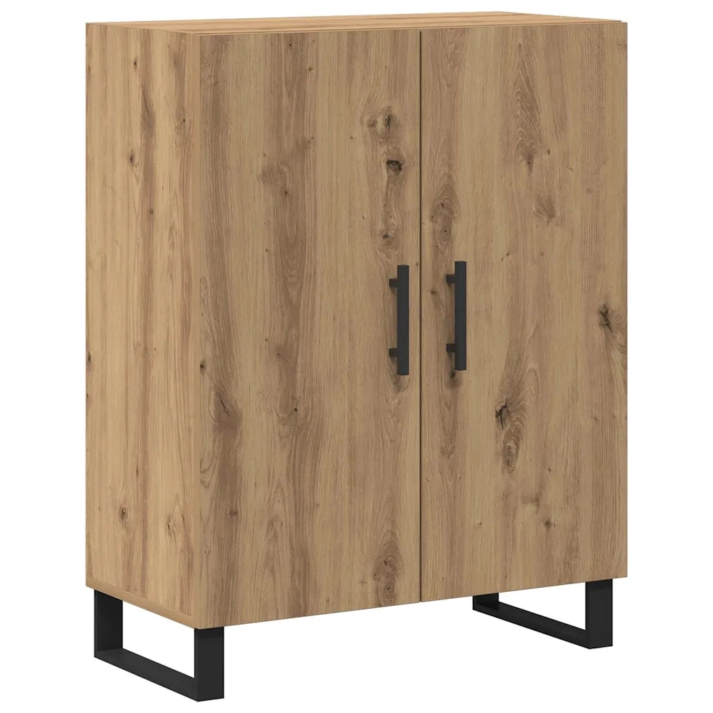 Credenza 2 pz-Set di 2 Buffet-Armadio da cucina rovere artigianale Legno multistrato 657312