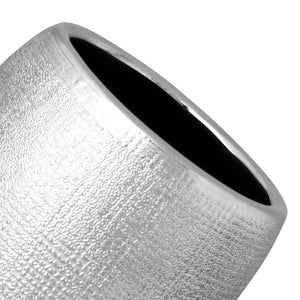 Bicchiere serie glitter in ceramica in argento