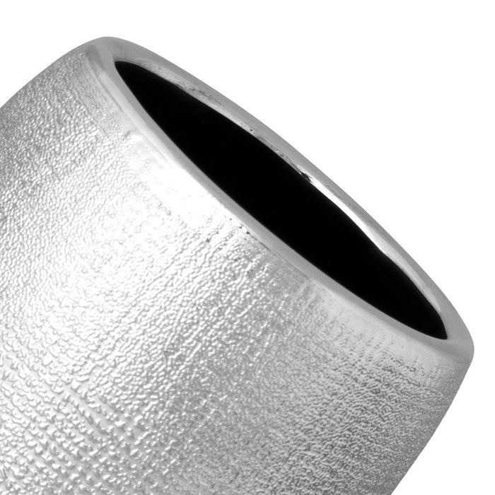 Bicchiere serie glitter in ceramica in argento