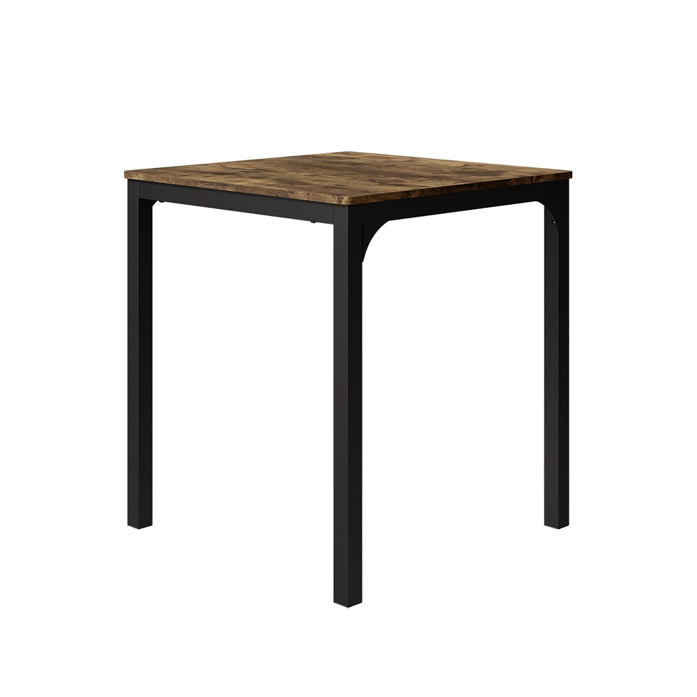 Vicco Tavolo da pranzo Nero/quercia rustico 70 x 70 cm