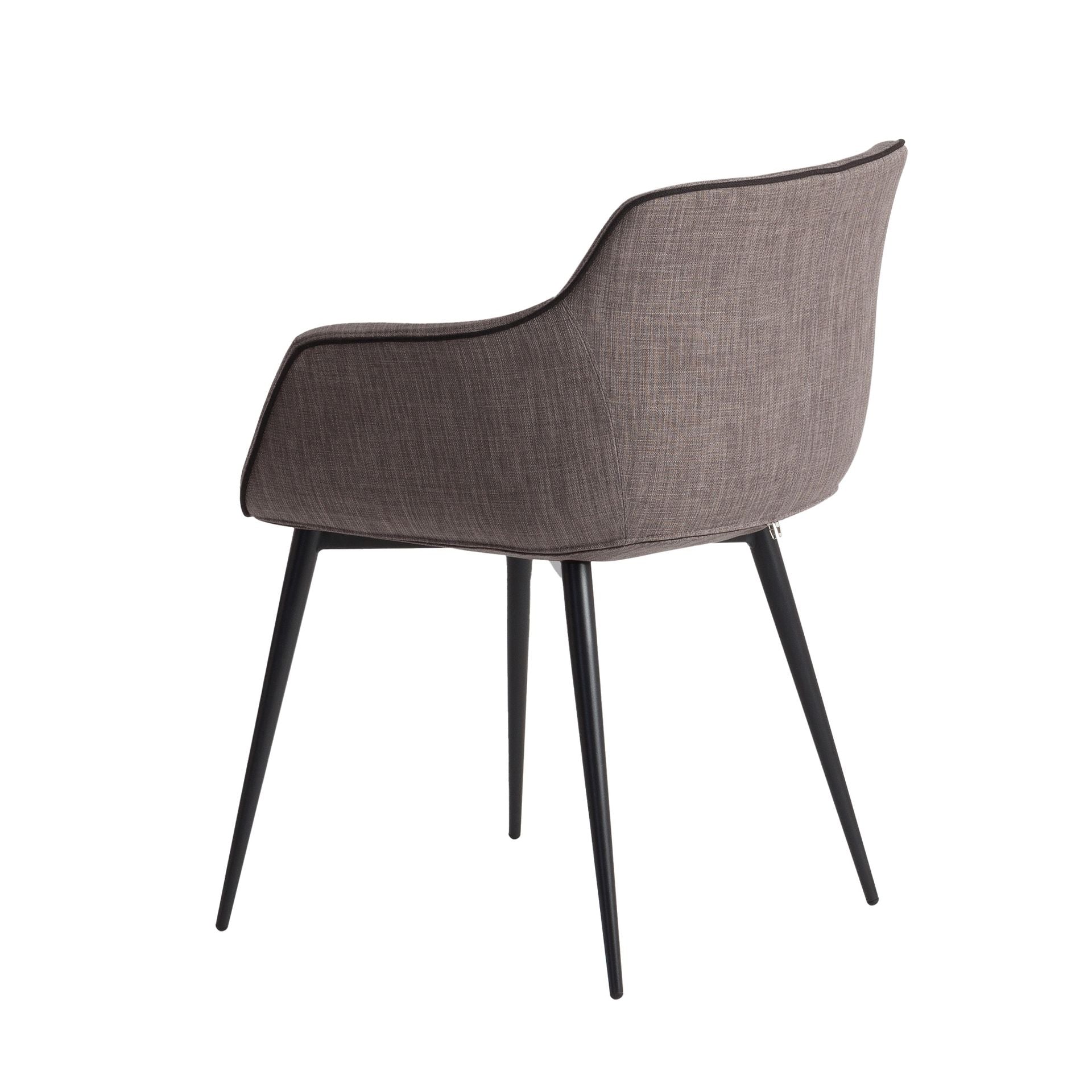 Sedia in tessuto grigio scuro