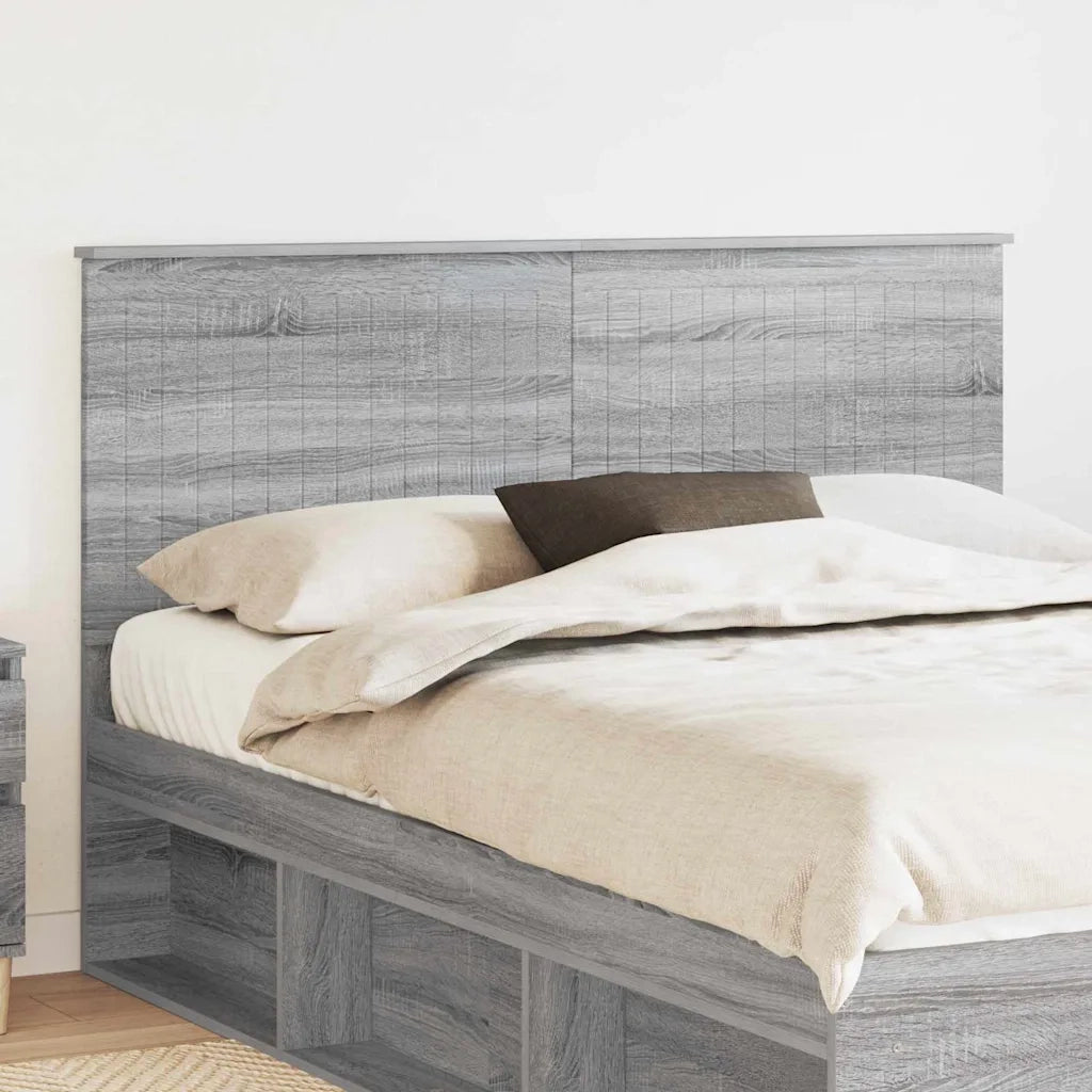 Testiera-Testata-Testiera Decorativa Grigio Sonoma 150 cm Legno multistrato 452807
