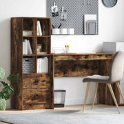 Scrivania con cassetto con lo scaffale 2 pcs Rovere fumé 3337333