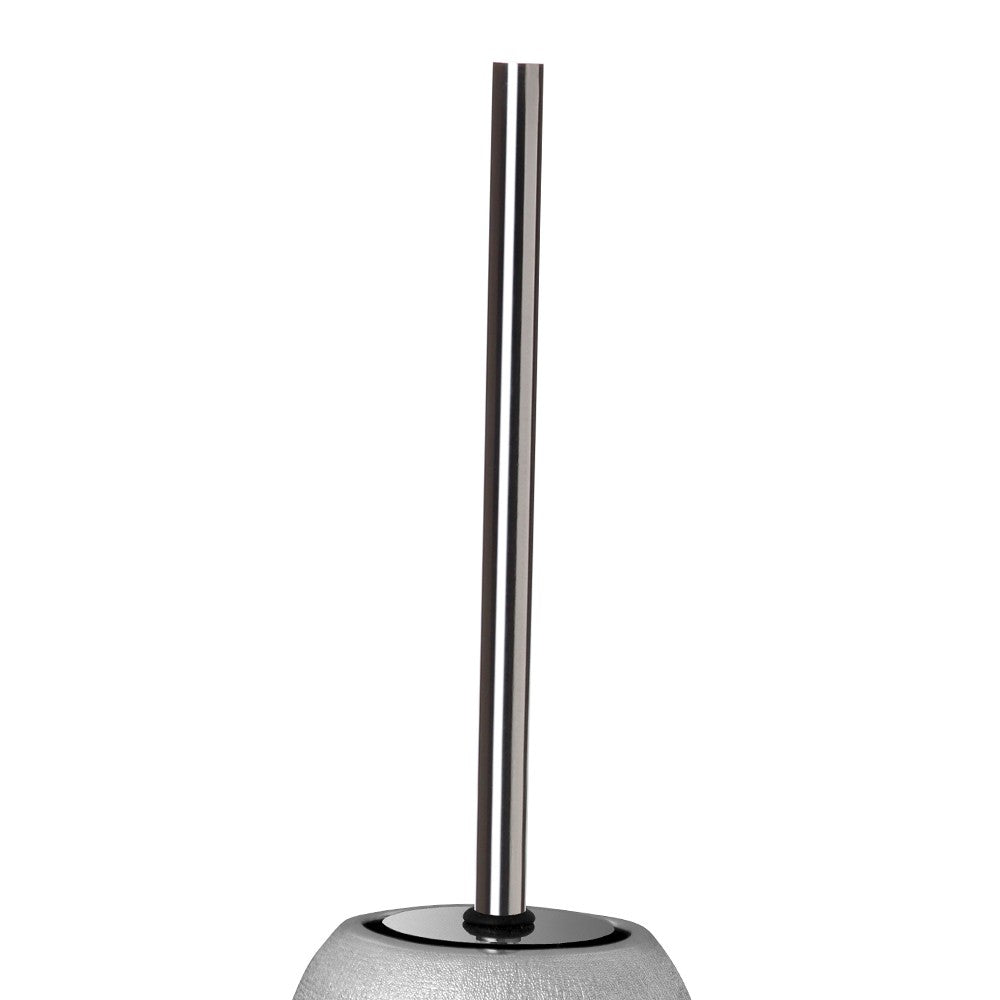 Porta scopino serie glitter in ceramica in argento