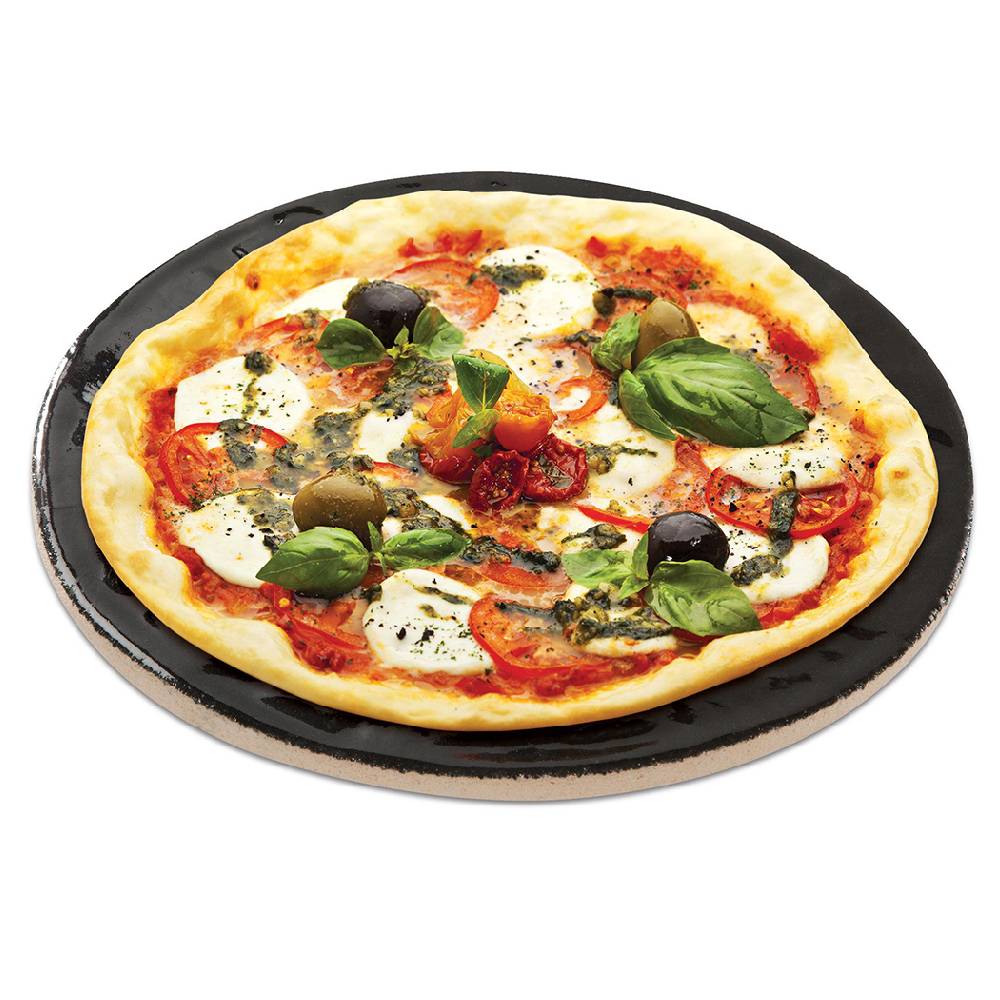 Pietra per Pizza in Ceramica Smaltata per Barbecue Kamado Primo Formato: 38 cm