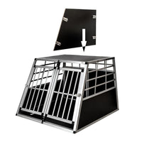 Gabbia per trasporto cani doppia con schienale dritto 97 x 90 x 69,5 cm 3708144/2