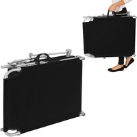 Lettino prendisole mobile da giardino in acciaio nero 2208100