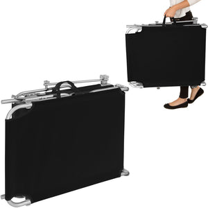 Lettino prendisole mobile da giardino in acciaio nero 2208100