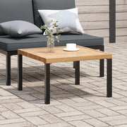 vidaXL Tavolino da Salotto da Giardino 65x65x40 cm in Alluminio