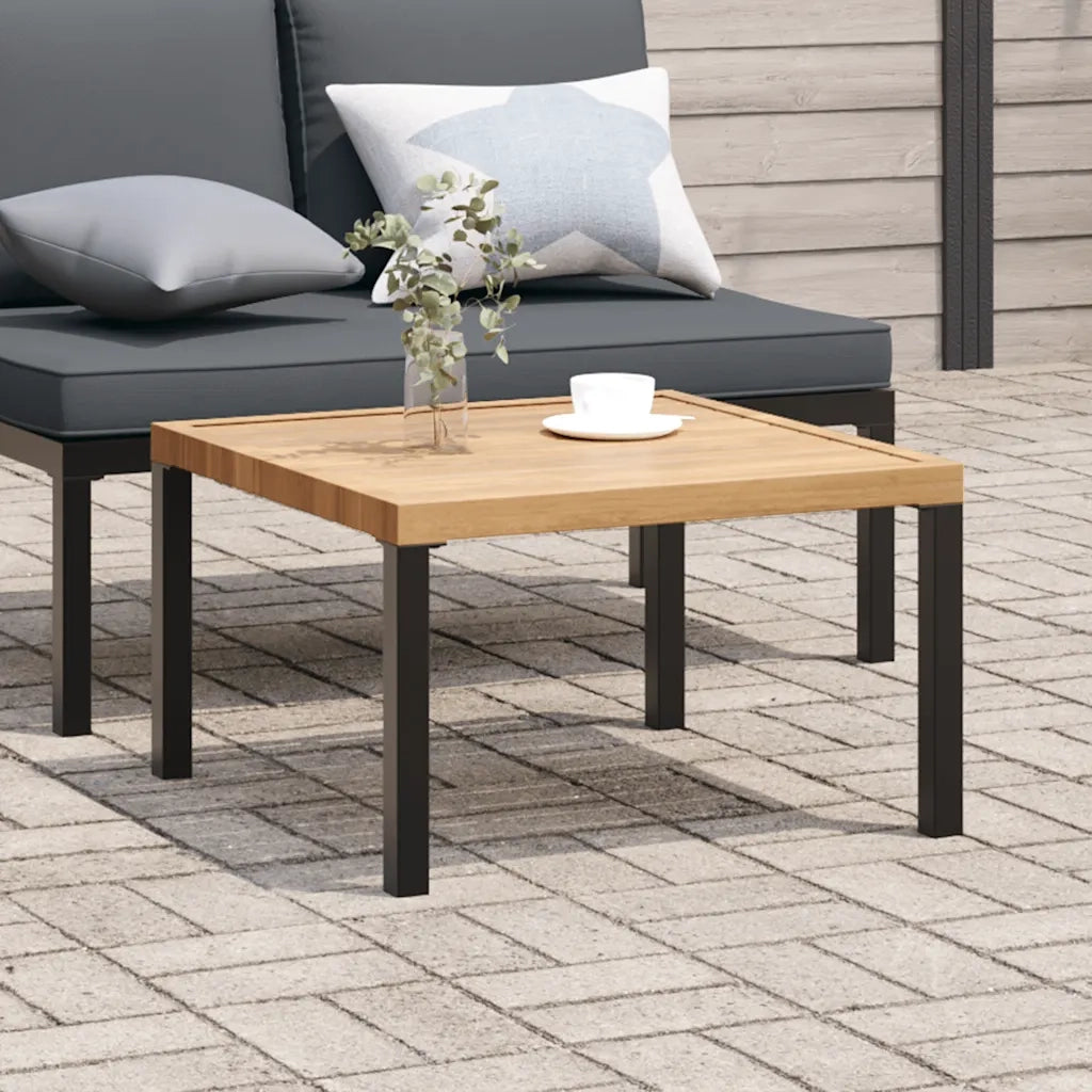 vidaXL Tavolino da Salotto da Giardino 65x65x40 cm in Alluminio